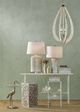Currey & Company Crane Clear Accent Table with Brass Base-5