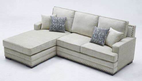 Milton Greens Stars 2-Piece Taupe Left Hand Facing Sectional and Chaise-3