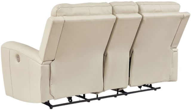 Signature Design by Ashley® Dahlmoore Almond Double Power Reclining Loveseat with Console-3