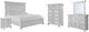 Benchcraft® Kanwyn 5-Piece Whitewash Queen Panel Bed Set-0