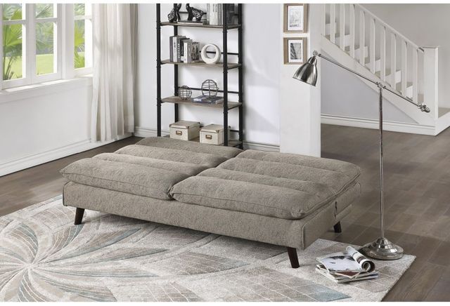 Homelegance® Mackay Brown Convertible Sofa Bed-1