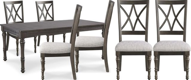 Signature Design by Ashley® Lanceyard 7-Piece Grayish Brown Dining Table Set-0