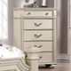 Furniture of America® Pamphilos 5-Piece Antique White Queen Poster Bed Set-4