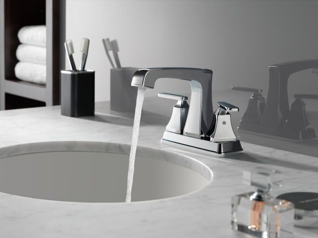 Delta Ashlyn® Chrome 2-Handle Centerset Bathroom Faucet with Pop-Up Drain-2