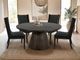 International Furniture Direct Balam Stained Dark Upholstered Dining Side Chair-2