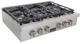 Kucht Professional KFX Series 36" Stainless Steel Natural Gas Range Top with Classic Silver Knobs-1