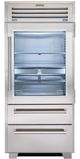 Sub-Zero® PRO Series 36" 22.7 Cu. Ft. Stainless Steel Frame Built-InBottom Freezer Refrigerator-0