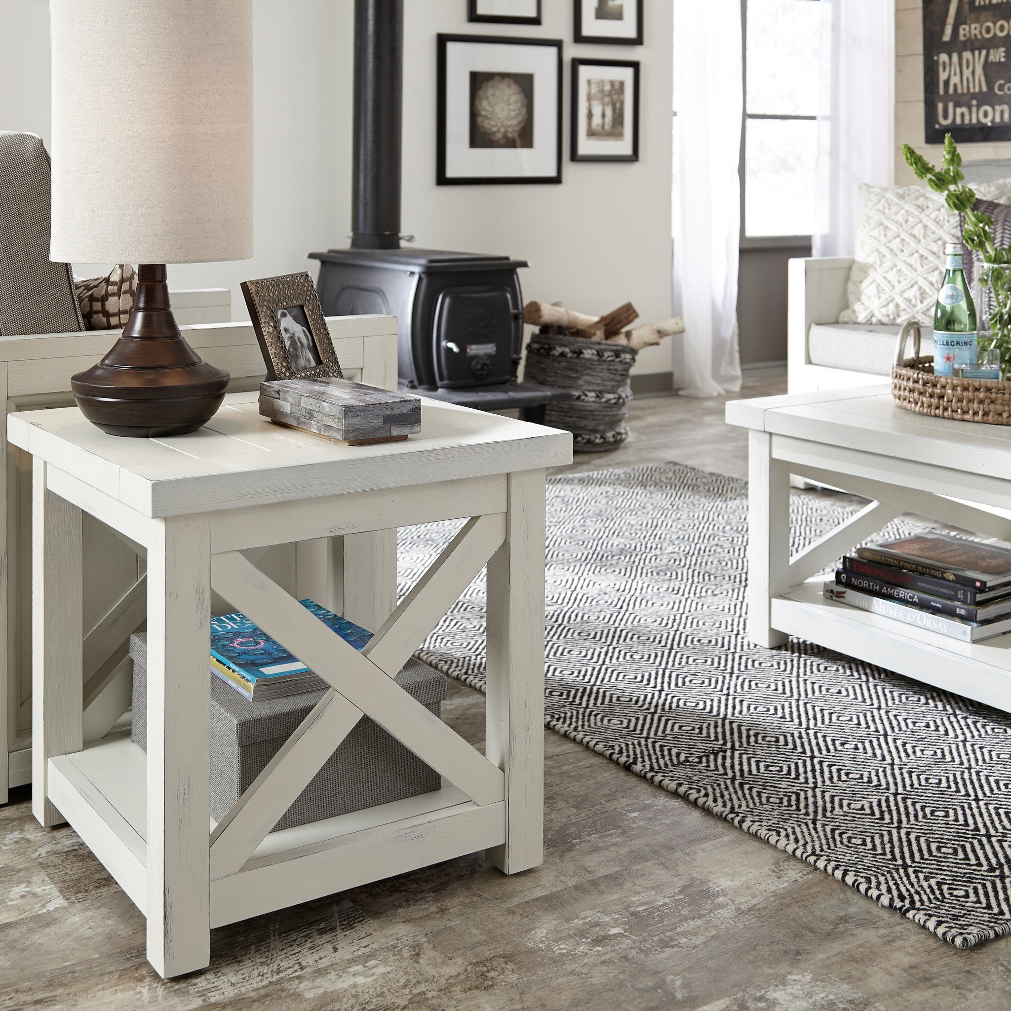 homestyles Seaside Lodge Off White End Table Colder s Milwaukee Area