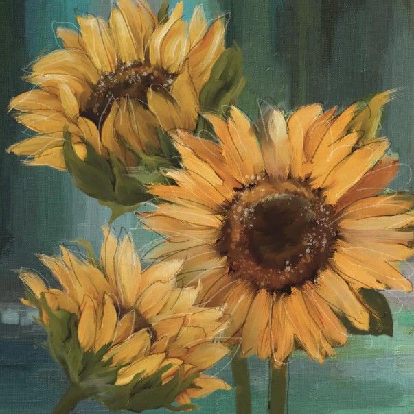 Classy Art Sunflower I by Conrad Knutsen Wall Art-0