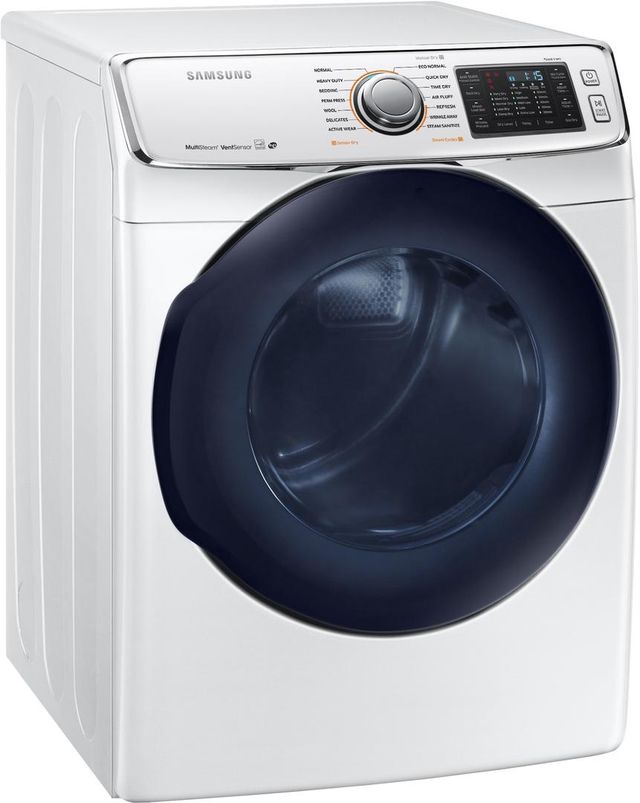 Samsung 7.5 Cu. Ft. White Front Load Gas Dryer-1