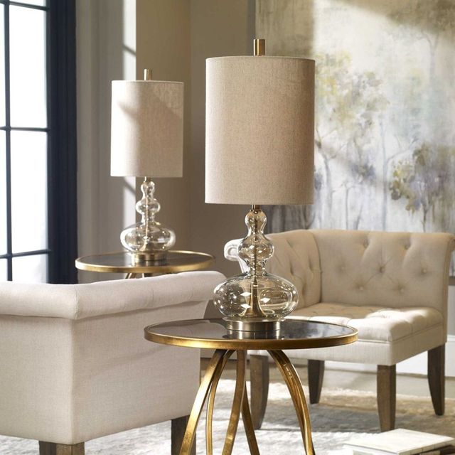 Uttermost® Formoso Light Amber Glass Table Lamp-1