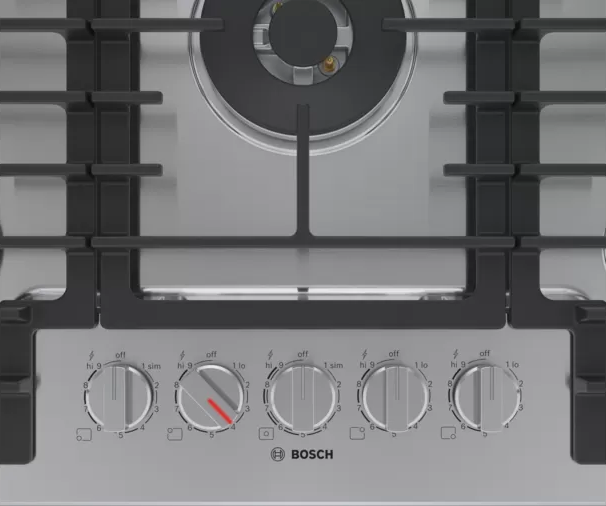 Bosch® 800® Series 30" Stainless Steel Gas Cooktop-3