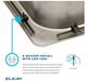 Elkay Lustertone® Classic Lustrous Satin Stainless Steel 31" x 22" x 6.5" 2-Hole Single Bowl Drop-in ADA Sink with Perfect Drain® and Quick-Clip-4
