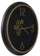A & B Home Black Gear Clock-1