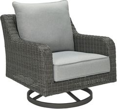 Signature Design by Ashley® Elite Park Gray Outdoor Swivel Lounge with Cushion
