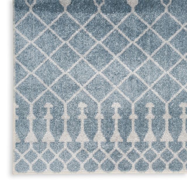 Nourison Home™ Astra Machine Washable 5' x 7' Blue Area Rug-3