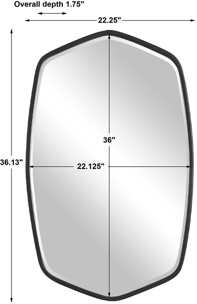 Uttermost® Duronia Satin Black Mirror-3