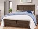 Vaughan-Bassett Centennial Solids Chestnut Creek Truffle Queen Sleigh Bed With Bench Footboard-0
