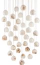Currey & Company Lazio Multi-Drop Natural/Painted Silver Pendant Lighting-1