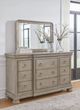 Signature Design by Ashley® Lexorne Gray Dresser and Mirror-3