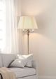 Cal® Lighting & Accessories Antique Bronze/Off-White Floor Lamp-1