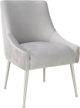 TOV Furniture Beatrix Pleated Light Grey Side Chair-0