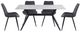 Mazin Furniture Dumas White Dining Table with Black Base-4