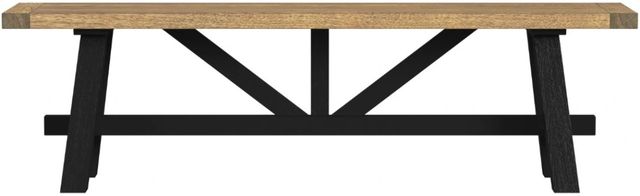 Intercon Hendricks Raven/Rustic Wheat Dining Bench-2