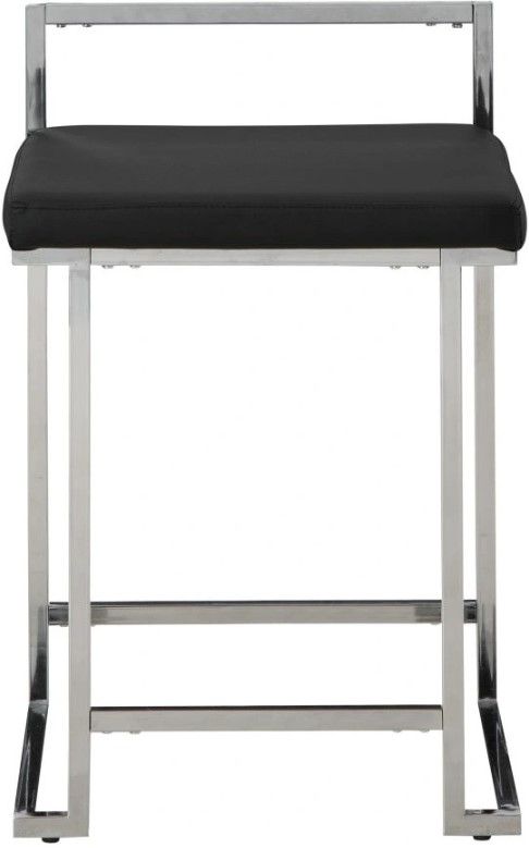 Signature Design by Ashley® Madanere Black/Chrome Bar Stool-1