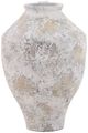 Dovetail Furniture Halina White Distressed Vase-2
