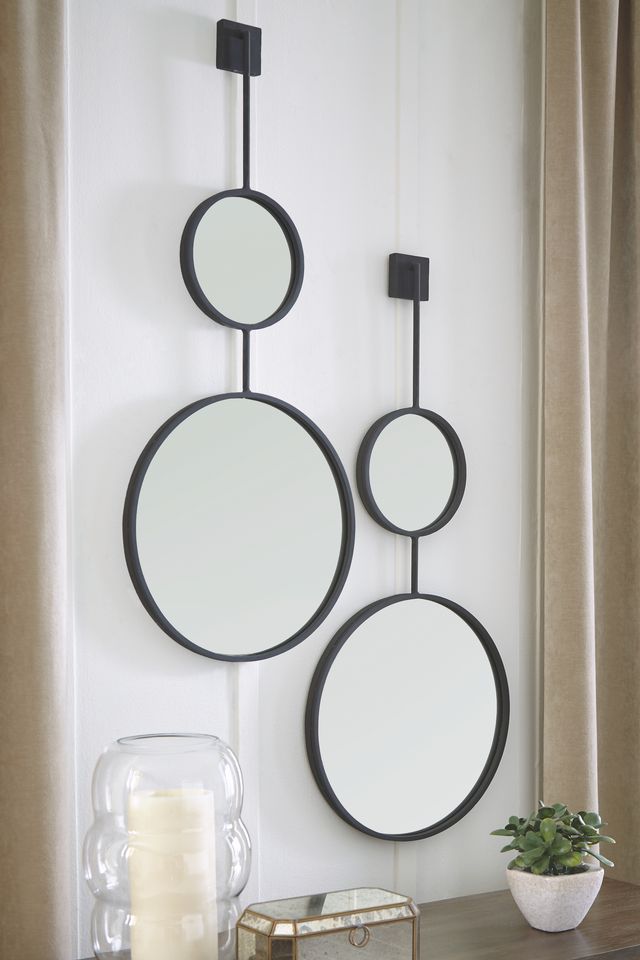 Signature Design by Ashley® Brewer Black Accent Mirror-3