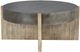 Forty West Claire Black Coffee Table with Brown Base-2