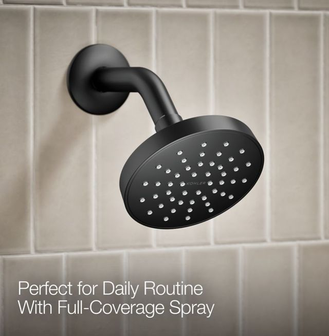 KOHLER® Elate® Rite-Temp® Matte Black 1.75 GPM Shower Trim Kit with Push-Button Diverter-4