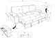 Coaster® Demko 2-Piece Brown Right-Arm Facing Sleeper Sectional Sofa with Speaker and Storage Chaise-2