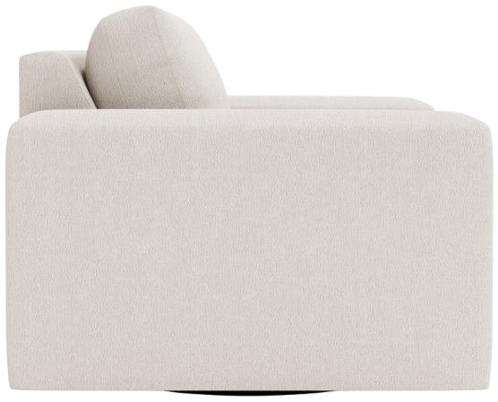 Bernhardt Vaughn Bernhardt Living White Swivel Chair-4