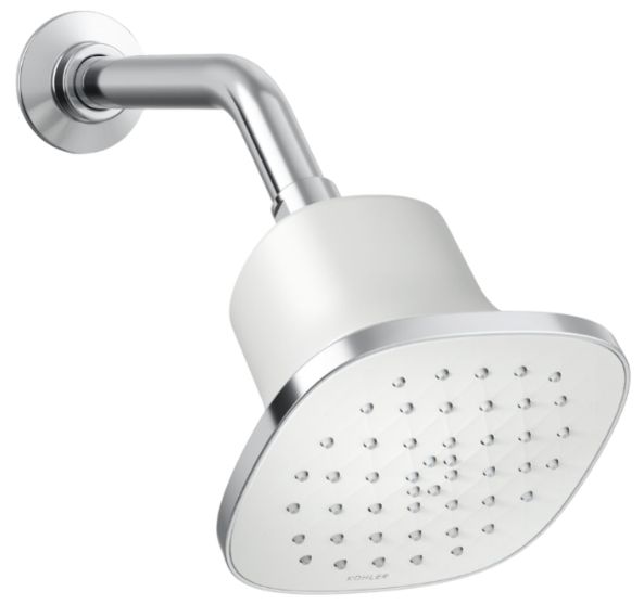 KOHLER® Cinq® Polished Chrome 2.5 GPM Square Single-Function Filtered Showerhead-0