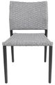 CabanaCoast® Customizable Stellan Aluminum/Natural Fiber Outdoor Dining Side Chair-1