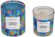Sagebrook Home 4" Blue/White I Chase Goals Boxed Candle-1