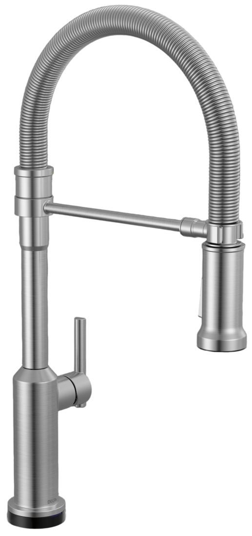 Delta Cordova™ Arctic Stainless 22" Touch2O® Technology Lumicoat®  Kitchen Faucet with Touchless Technology-0