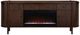 Crestview Callum Dark Brown Electric Fireplace Console-1