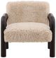 Dovetail Furniture Johnson Dark Brown/Sand Occasional Chair-1