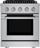 Hauslane HausPro 30" Stainless Steel Pro-Syle Dual Fuel Range with Stainless Steel Knobs-0