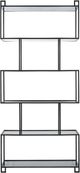 Dovetail Furniture Yarrow Black Bookcase-1