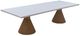 TOV Furniture Rishi White Rectangular Dining Table with Natural Base-0