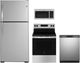 GE® 4 Piece Stainless Steel Electric Kitchen Package-0