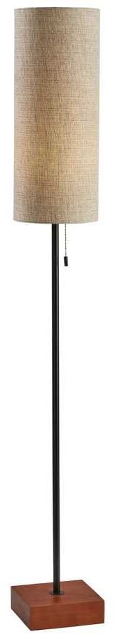 Adesso® Trudy Walnut Floor Lamp -0
