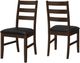 Monarch Specialties Inc. 2-Piece Black/Brown Side Chair Set-1