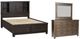 Liberty Furniture Thornwood Hills 3-Piece Rock Beaten Brown Queen Bookcase Bedroom Set-0