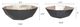 A & B Home Black/Gold Cut Bowls-3