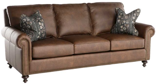 Marshfield Furniture 7000 Brown Leather Sofa-0